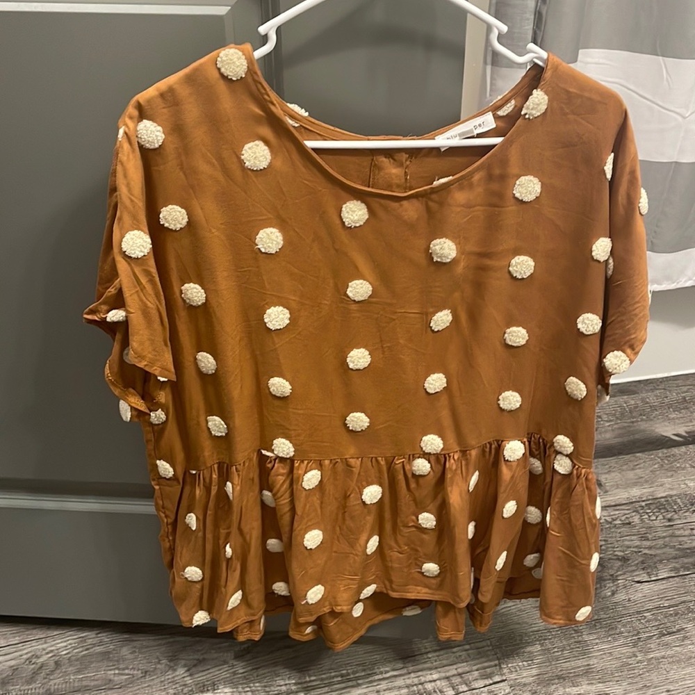 Polka dot top